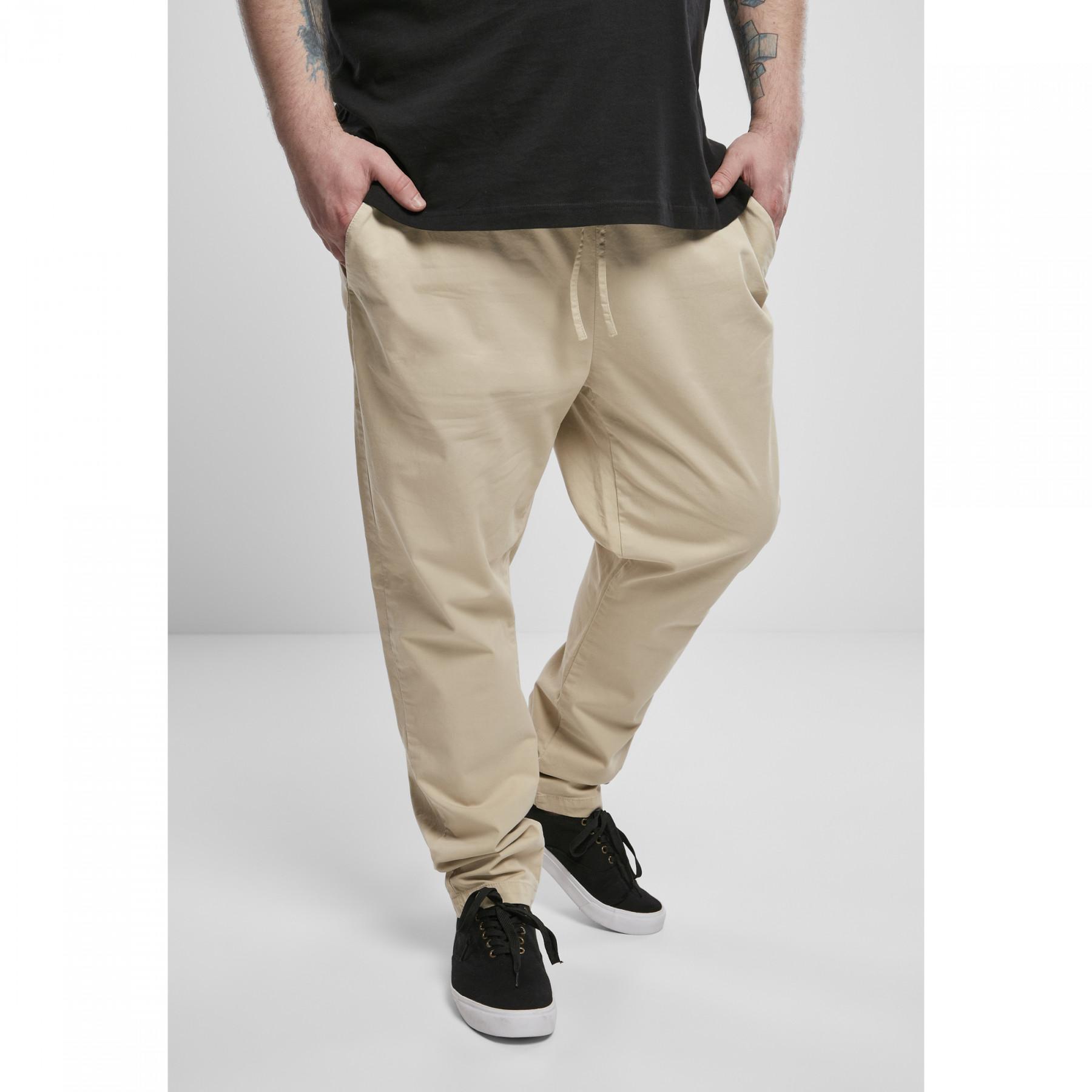 Pantaloni Urban Classics tapered cotton jogger (grandes tailles)