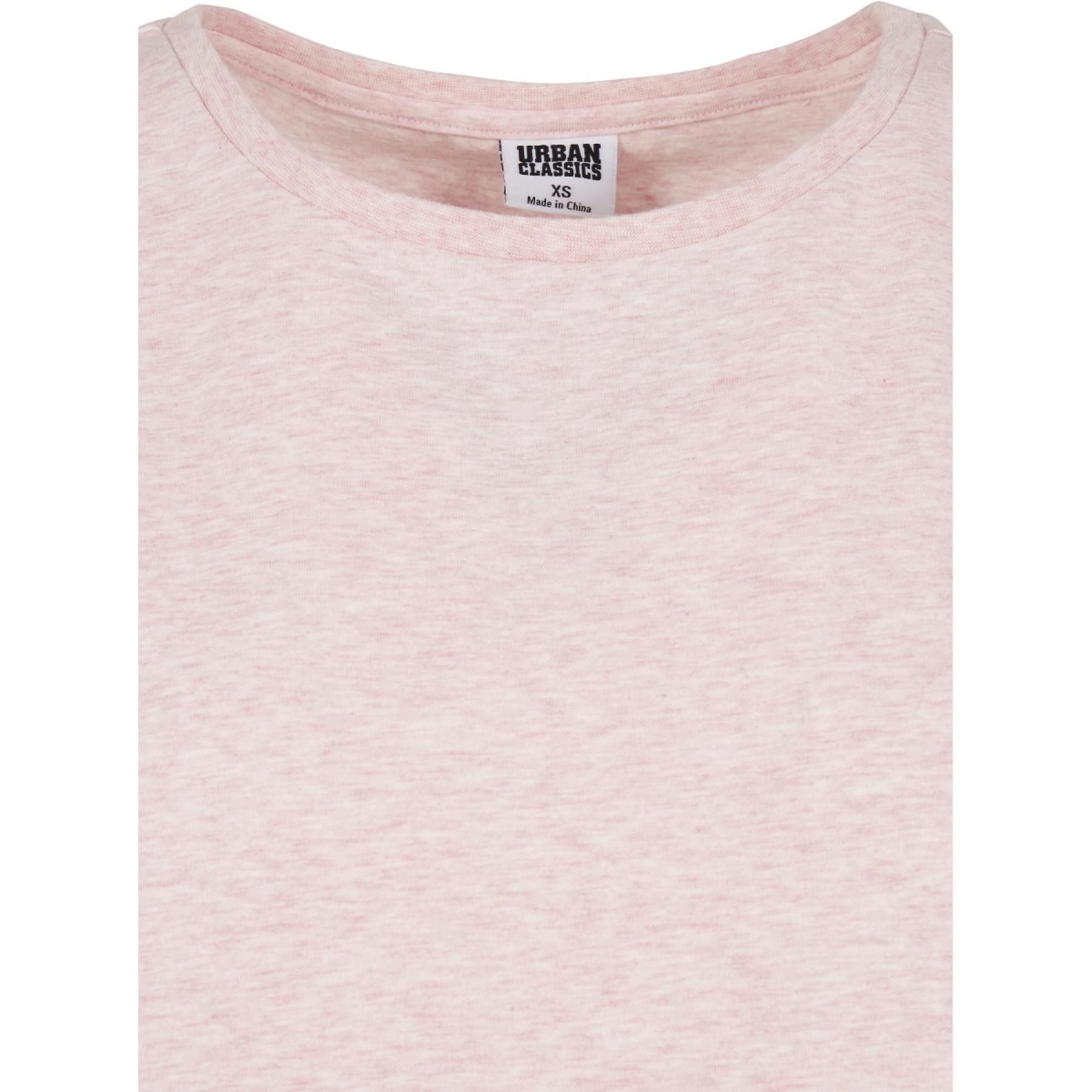 T-shirt donna Urban Classics color melange extended shoulder