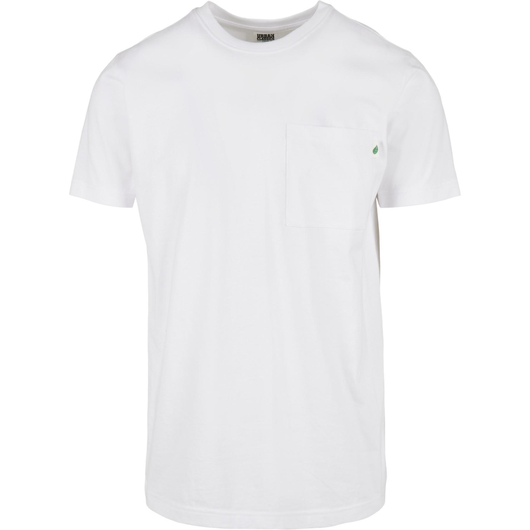 T-shirt Urban Classics cotone organique basic pocket-taglie grandi