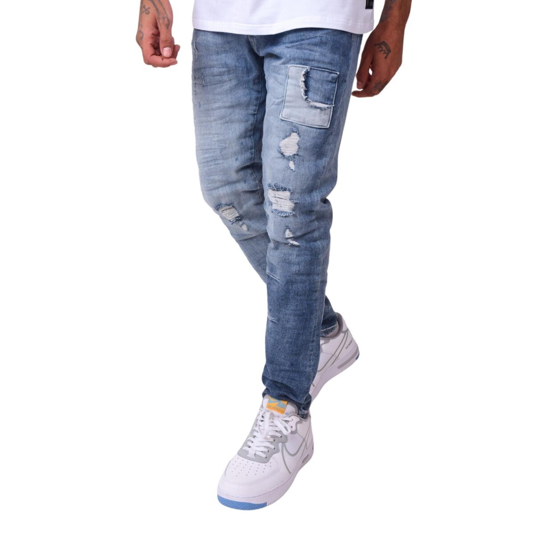 Jeans skinny con inserti patch Project X Paris