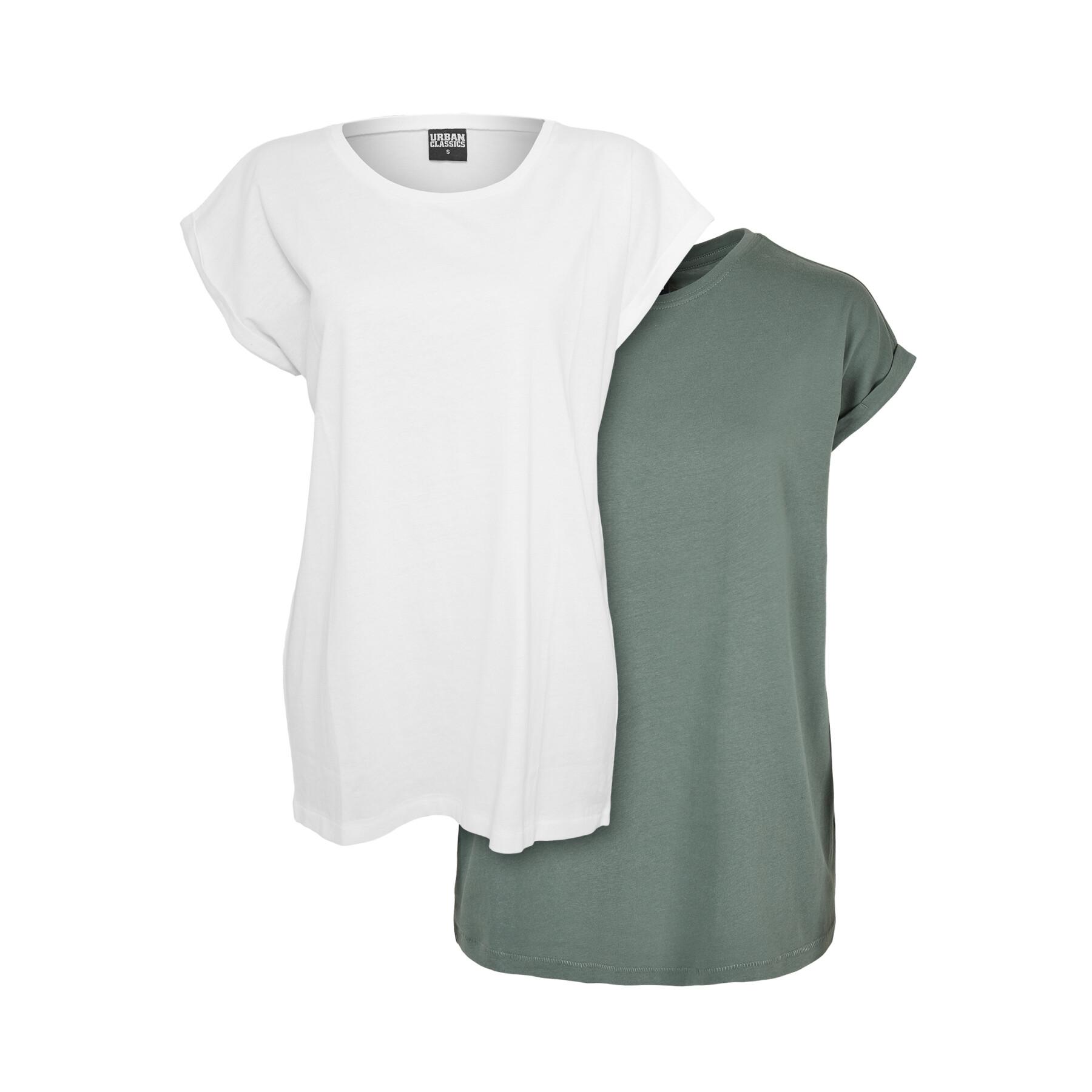 T-shirt oversize da donna  Urban Classics (x2)