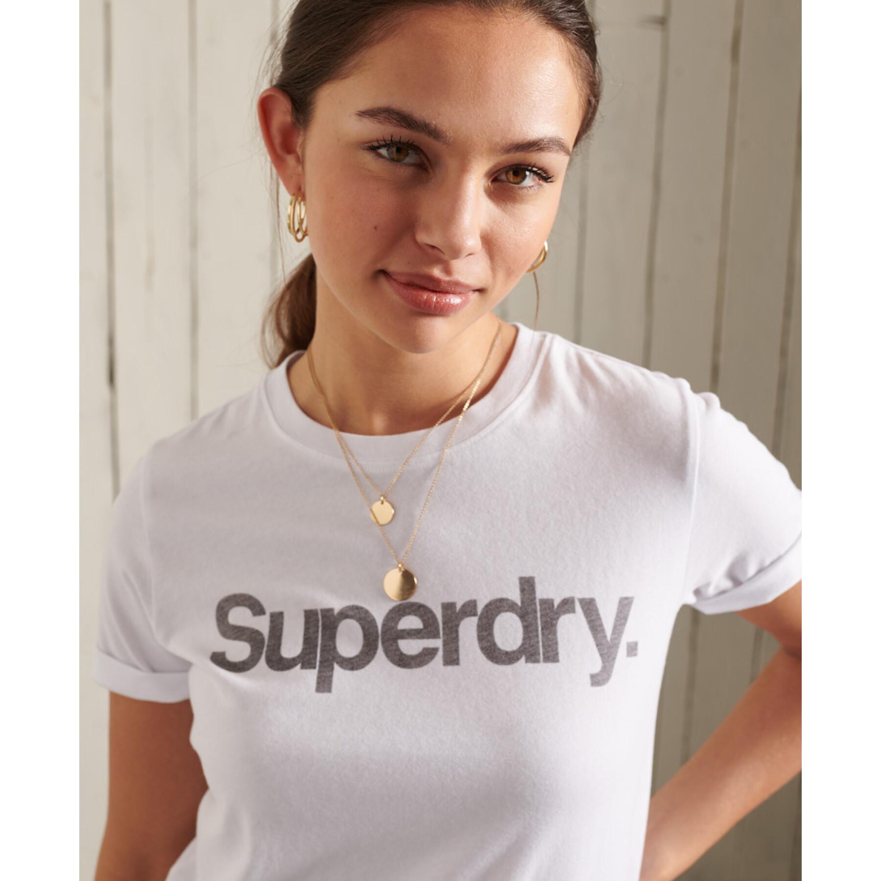 T-shirt a maniche corte da donna Superdry Core Logo