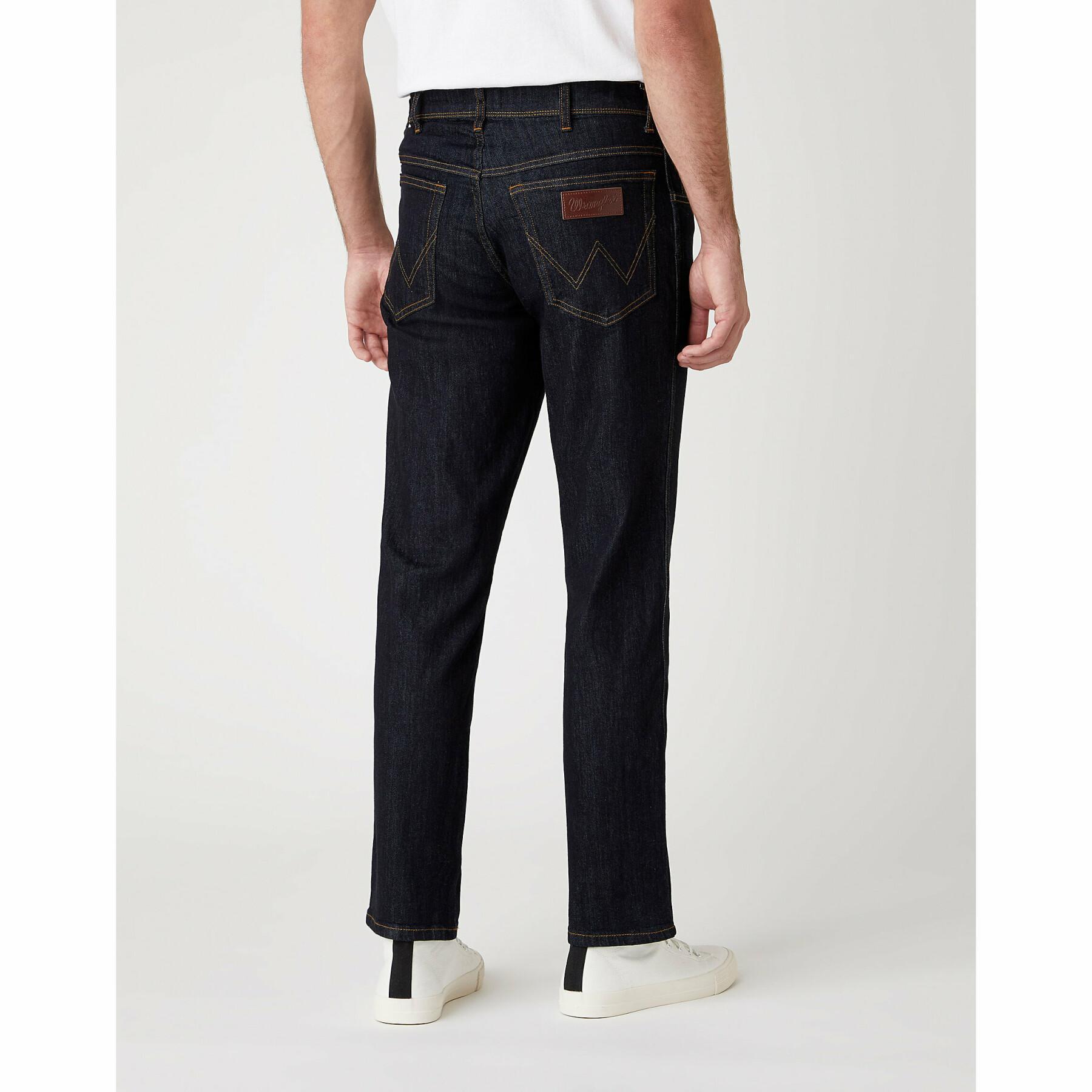 Jeans slim Wrangler Texas Medium in Dark Rinse