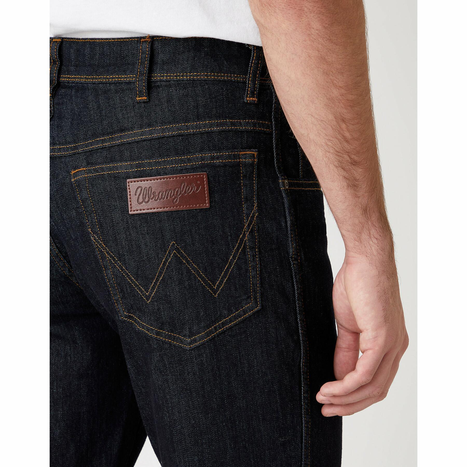 Jeans slim Wrangler Texas Medium in Dark Rinse
