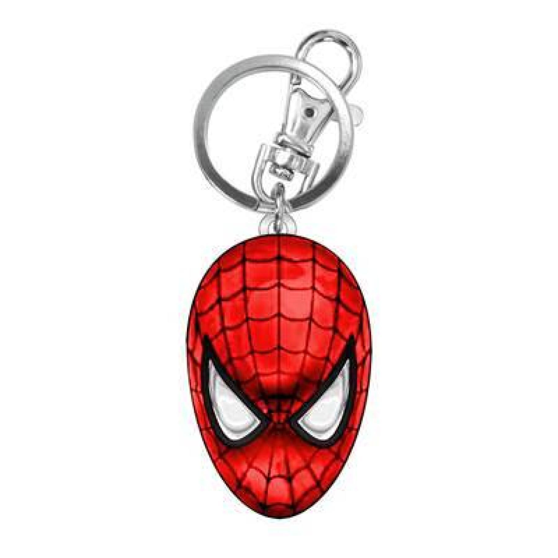Portachiavi in metallo per bambini World Trade and Technologies Spiderman  Head Colored 67934/180 - Borse sportive e Zaini - Accessori