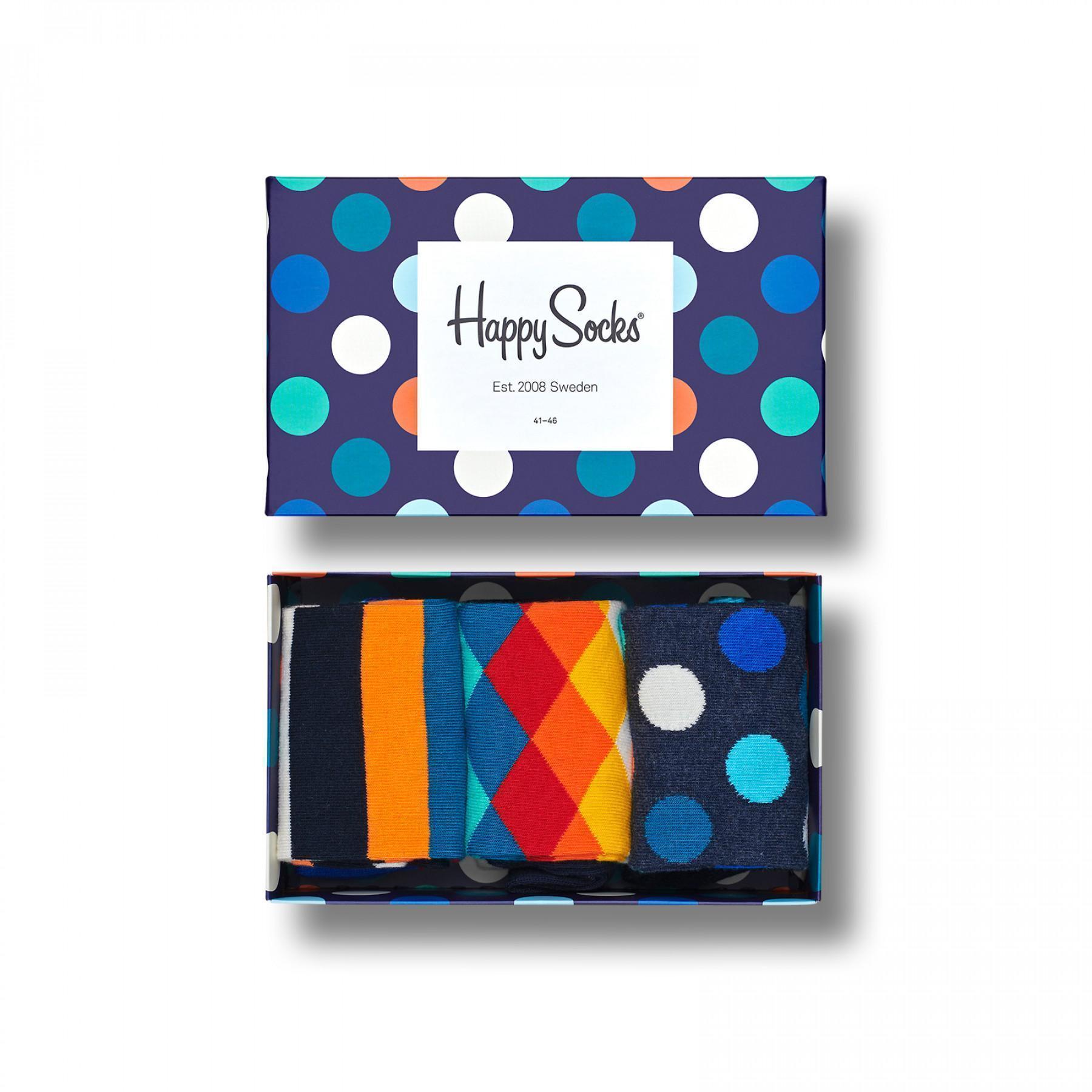Calzini Happy Socks 3-Pack Classic Multi-color Set