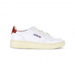 Scarpe Autry Medalist LL21 Leather Bianco/Rosso