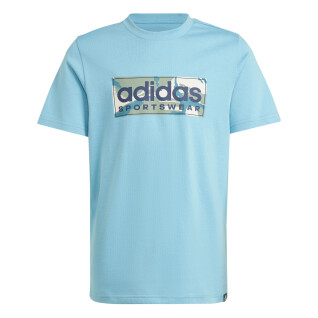 T-shirt per bambini Adidas Camo Linear Graphic