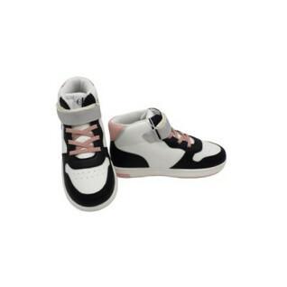 Scarpe da ginnastica con lacci e velcro per bambini Calvin Klein black/white/pink