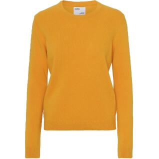 Maglione girocollo in lana da donna Colorful Standard Classic Merino burned yellow