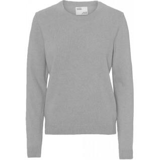 Maglione girocollo in lana da donna Colorful Standard Classic Merino heather grey