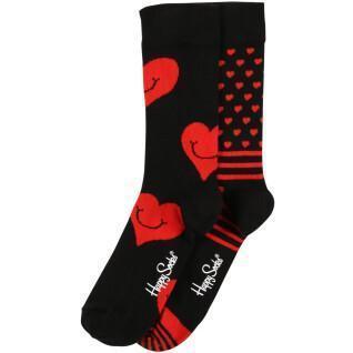 Set regalo di 2 paia di calzini Happy Socks I Heart You