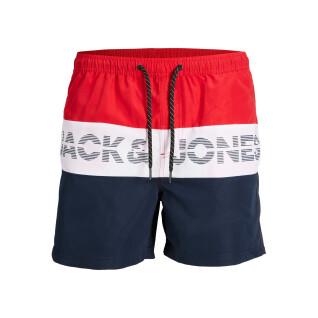 Pantaloncini da bagno per bambini Jack & Jones Fiji Colorblock