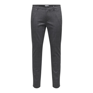 Pantaloni chino slim-fit Only & Sons Mark Check 020933