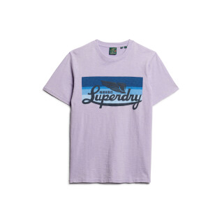 Maglietta con strisce e logo Superdry Cali