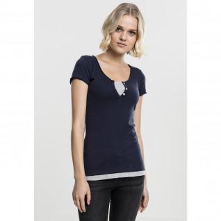 T-shirt donna Urban Classic two-colored t-