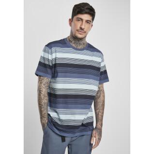 T-shirt Urban Classics yarn dyed sunrise stripe (taglie grandi)