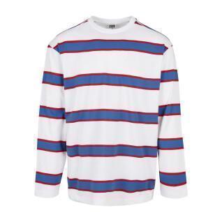 T-shirt maniche lunghe Urban Classics light stripe oversized