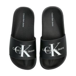 Pantofole per bambini Calvin Klein Jeans Logo Print