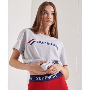 T-shirt dritta da donna Superdry Sportstyle