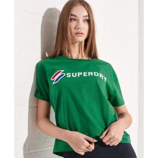 T-shirt dritta da donna Superdry Sportstyle