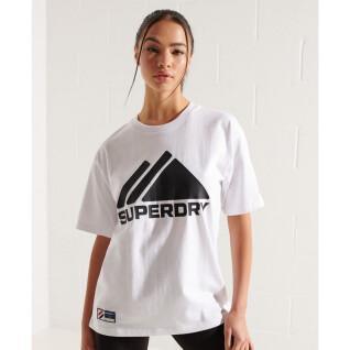 T-shirt monocromatica da donna Superdry Mountain Sport