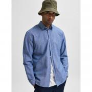 Camicia Selected New-linen manches longues slim