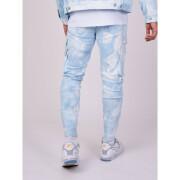Jeans cargo con stampa a nuvola astratta Project X Paris tie & dye
