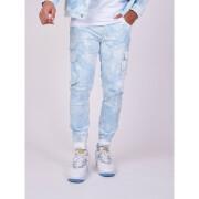 Jeans cargo con stampa a nuvola astratta Project X Paris tie & dye