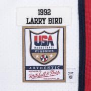 Maglia della squadra autentica USA Larry Bird 1992