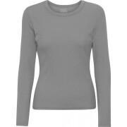Maglietta a maniche lunghe a coste da donna Colorful Standard Organic storm grey