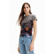 T-shirt donna in tulle Desigual Journal