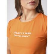 Maglietta con ricamo logo crop da donna Project X Paris