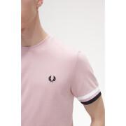 T-shirt in piqué con profili spessi Fred Perry