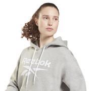 Felpa da donna con cappuccio Reebok Identity Logo Fleece