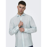 Camicia a maniche lunghe Only & Sons Caiden Solid Linen