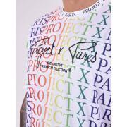 T-shirt con logo sfumato arcobaleno Project X Paris