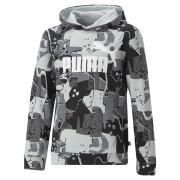 Sweatshirt felpa con cappuccio per bambini Puma ESS+ Street Art Aop TR