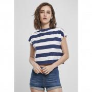 T-shirt donna Urban Classics stripe Pantaloncini