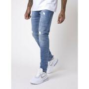 Jeans slim di base con effetto consumato e maculato Project X Paris