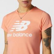 T-shirt donna New Balance essentials stacked